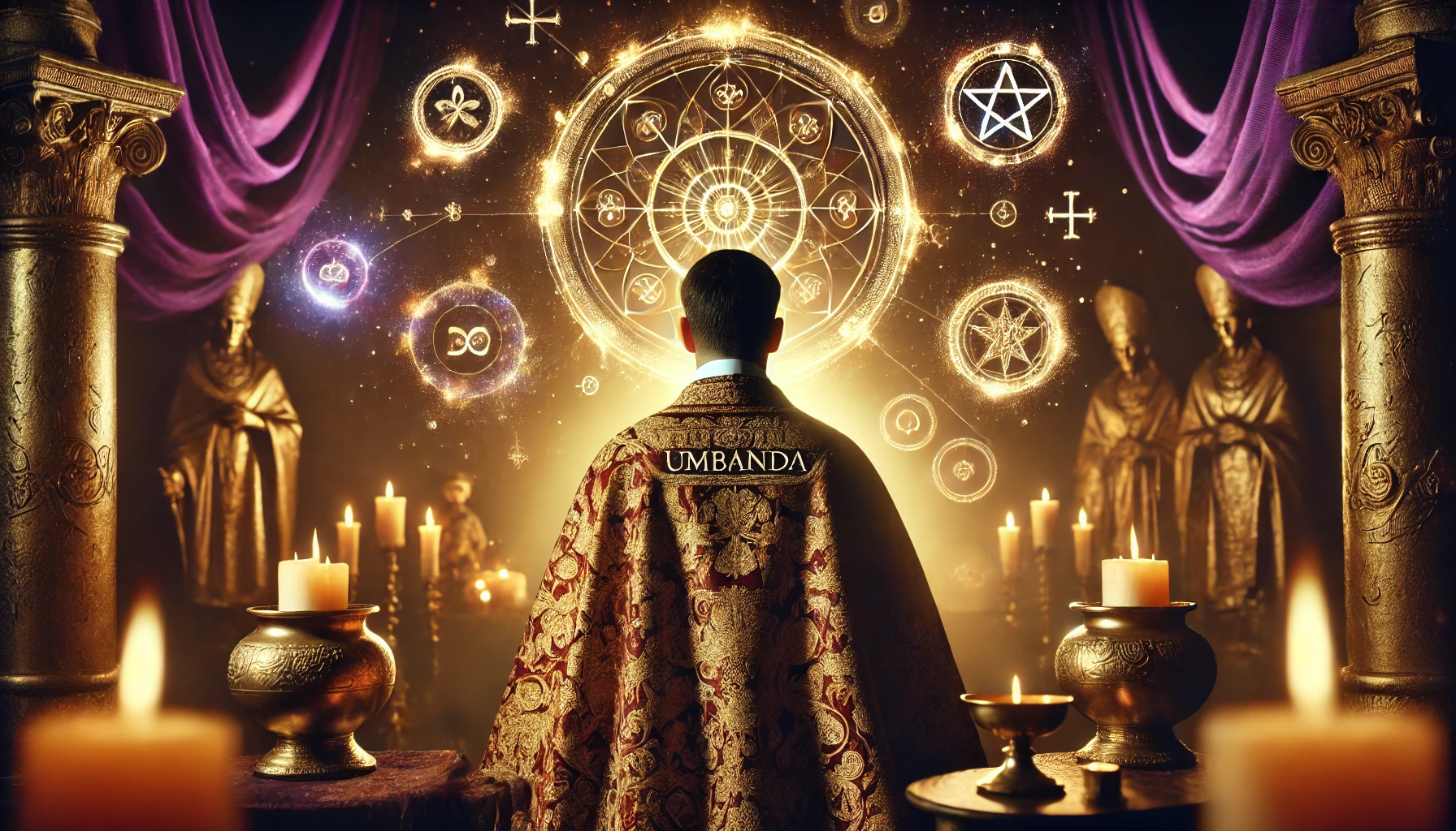 Gustavo Gauna en su práctica espiritual